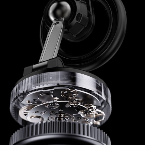 Uchwyt samochodowy magnetyczny do smartfona z przyssawką MagSafe - czarny