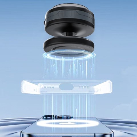 Uchwyt samochodowy z ładowarką bezprzewodową przyssawką do smartfona MagSafe 15W