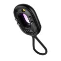 Wykrywacz ukrytych kamer z alarmem mini latarką + kabel USB-A - USB-C - czarny