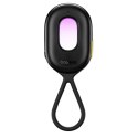 Wykrywacz ukrytych kamer z alarmem mini latarką + kabel USB-A - USB-C - czarny