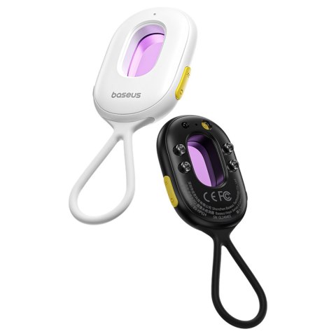 Wykrywacz ukrytych kamer z alarmem mini latarką + kabel USB-A - USB-C - czarny