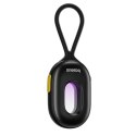 Wykrywacz ukrytych kamer z alarmem mini latarką + kabel USB-A - USB-C - czarny