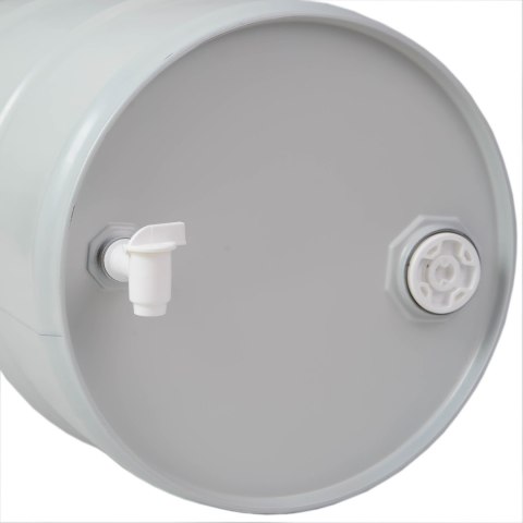 Beczka stalowa metalowa TH 60L korki 2 i 3/4 z kranikiem atest - SZARA