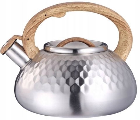 Czajnik stalowy z gwizdkiem Olo 3l. diament satyna