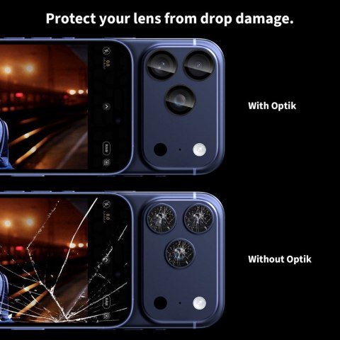 Osłona aparatu na iPhone 14 Pro / Max / 15 Pro / Max / 16 Pro / Max / 17 Pro / Max - niebieska