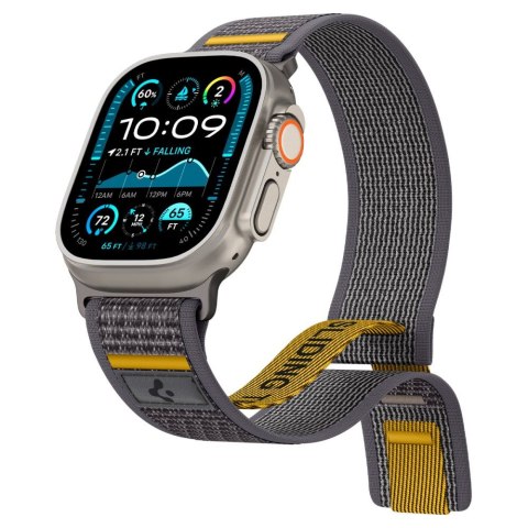 Pasek materiałowy na zegarek Apple Watch 44 / 45 / 46 / 49 mm Athlex Air - szary