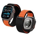 Pasek na zegarek Apple Watch 44 / 45 / 46 / 49 mm WBF1 - czarno-pomarańczowy
