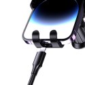 Uchwyt samochodowy grawitacyjny do smartfona z przyssawką na szybę deskę - czarny