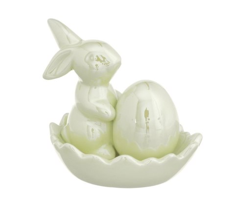 Ceramiczny zając z jajkiem 50CAN2196-2_GR