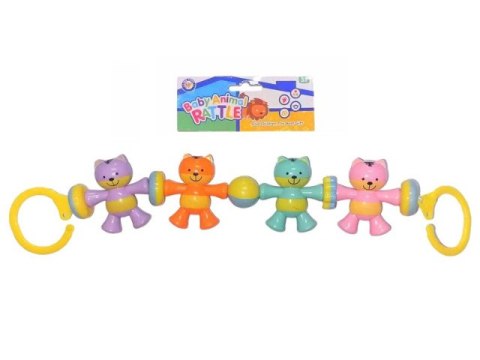 Grzechotka do wózka 42 x 7cm KOTKI BG2598