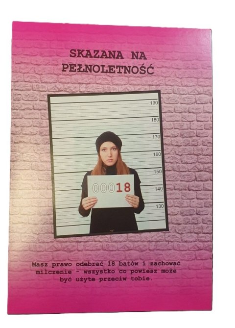 Karnet + koperta duży A4 Skazana na pełnoletność 18-nastka