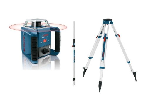 LASER ROTACYJNY GRL400H+STATYW BT170 +ŁATA NIWELACYJNA GR240 BOSCH