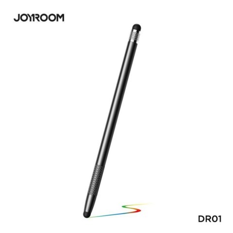 Rysik stylus pasywny JR-DR01 do ekranów dotykowych 2 końcówki - czarny