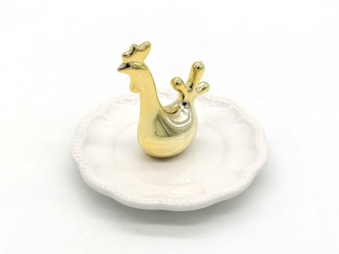 Talerz ceram z kurczakiem wym. 11,6x9,6cm