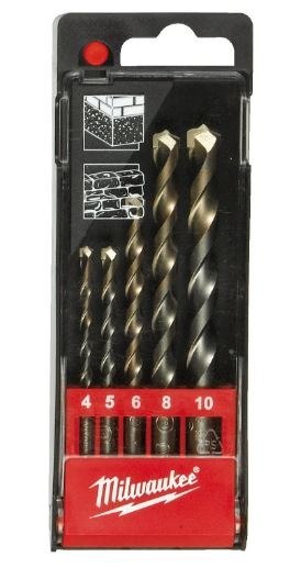 ZESTAW WIERTEŁ DO BETONU 5 EL. MILWAUKEE
