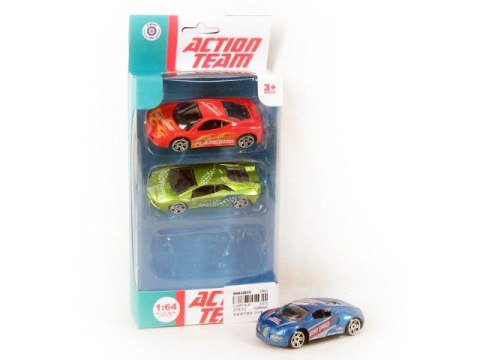 Auta metalowe 3szt. 18,5 x 11 x 4,5 cm BA9422