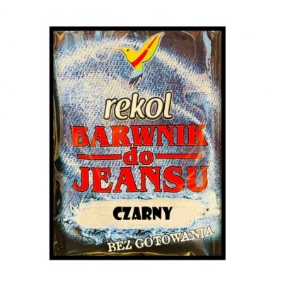 Barwnik do jeansu bez gotowania 18g BLACK