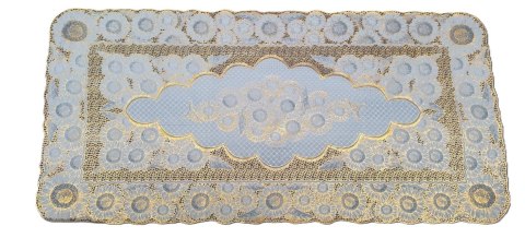 Bieżnik obrus koronkowy pvc 60 X 120 cm złoty