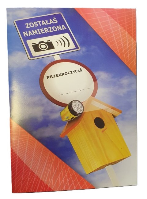 Karnet + koperta duży A4 Zostałaś namierzona