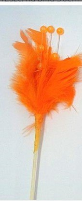 Pióro na piku 36cm pomarańczowe