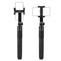Selfie stick kijek do zdjęć tripod Bluetooth S560W - czarny