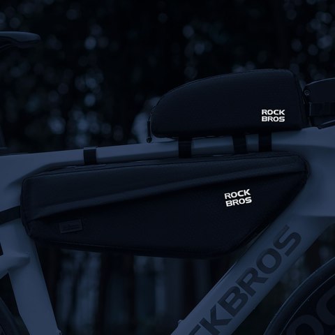 Torba sakwa rowerowa mocowana pod ramę 2.9l - czarna