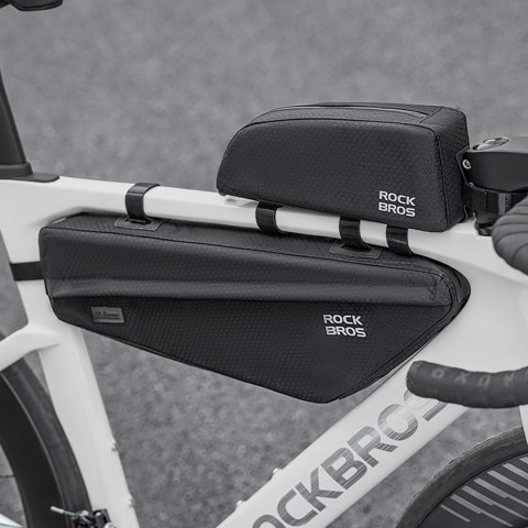 Torba sakwa rowerowa mocowana pod ramę 2.9l - czarna