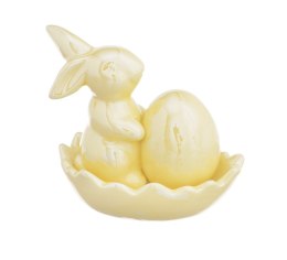 Ceramiczny zając z jajkiem | 50CAN2196-2_YL