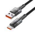 Kabel przewód USB-C UltraBoost 66W 6A 1m - szary