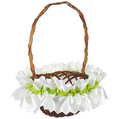 Kolorowa serwetka zdobiąca koszyczek