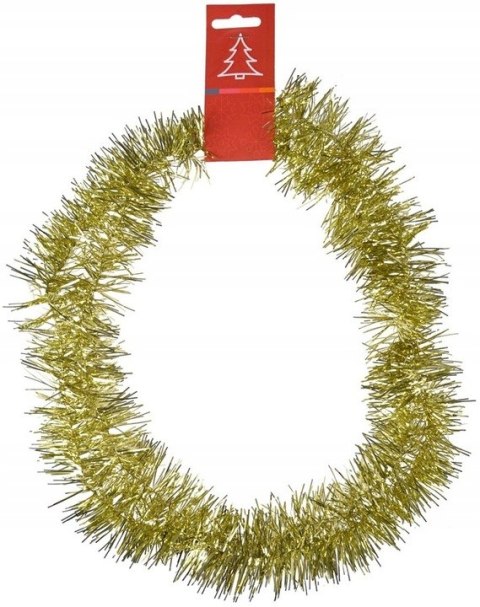 Łańcuch choinkowy . SREBRNY z końcówką złotą fi-25 6m