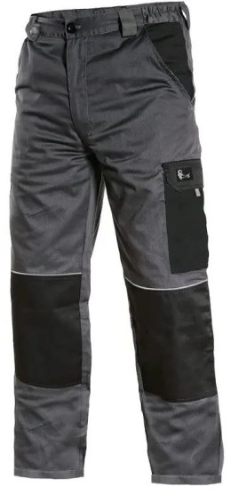 SPODNIE DO PASA CXS CEFEUS, SZARO-CZARNE ROZM.48 CXS