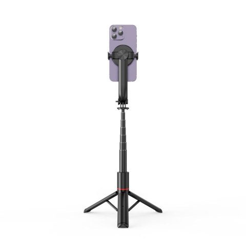 Selfie stick kijek do zdjęć z tripodem do 95cm i głowicą 360 Bluetooth - czarny