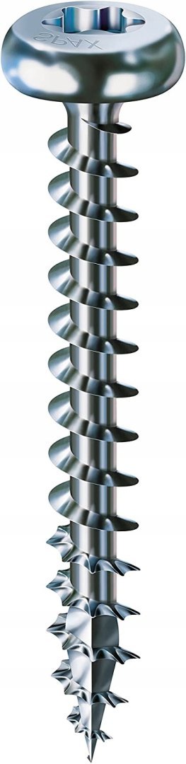 WKRĘT ŁEB PÓŁKULISTY (200) OCYNK BIAŁY 3.0*12MM HB TX MINI SPAX