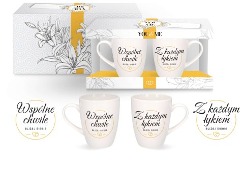 Zestaw 2 kubków ''Wspólne chwile ....'' YOU&ME