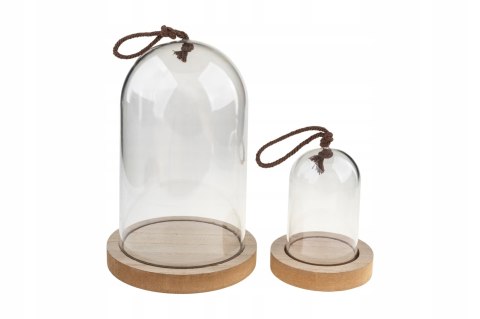 Zestaw kopułek akrylowych z zawieszką 8 x 10 cm i 12 x 17 cm 2 sztuki AZK-2356