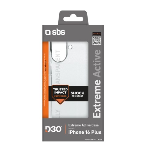 Etui pokrowiec do iPhone 16 Plus Extreme Active D3O - przezroczyste