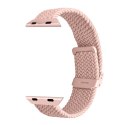 Pasek nylonowy do Apple Watch 38 40 41 mm Loop - różowy