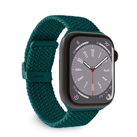 Pasek nylonowy do Apple Watch 42 44 45 49 mm Loop - ciemnozielony