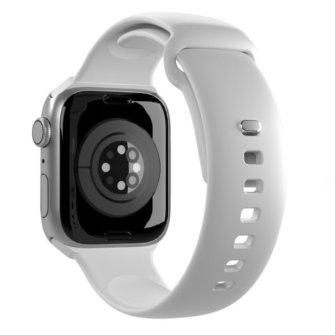 Pasek silikonowy do zegarka Apple Watch 38 40 41 mm Icon biały - 2 szt.