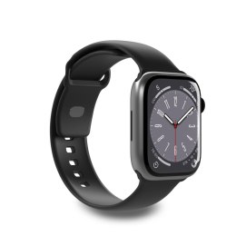 Pasek silikonowy do zegarka Apple Watch 38 40 41 mm Icon czarny - 2 szt.