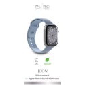 Pasek silikonowy do zegarka Apple Watch 38 40 41 mm Icon jasnoniebieski - 2 szt.