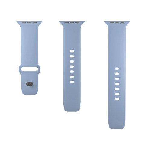 Pasek silikonowy do zegarka Apple Watch 38 40 41 mm Icon jasnoniebieski - 2 szt.
