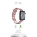 Pasek silikonowy do zegarka Apple Watch 38 40 41 mm Icon różowy - 2 szt.