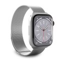 Pasek ze stali nierdzewnej do zegarka Apple Watch 38 40 41 mm Milanese - srebrny