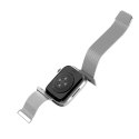 Pasek ze stali nierdzewnej do zegarka Apple Watch 38 40 41 mm Milanese - srebrny