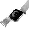 Pasek ze stali nierdzewnej do zegarka Apple Watch 38 40 41 mm Milanese - srebrny