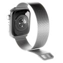 Pasek ze stali nierdzewnej do zegarka Apple Watch 38 40 41 mm Milanese - srebrny