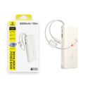 Powerbank 20000mAh 100W z wyświetlaczem dwoma kablami USB-C - beżowy