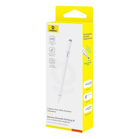 Rysik pasywny 3w1 Smooth Writing III wersja magnetyczna - biały